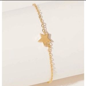 Trendy dainty gold star charm cute VSCO bracelet